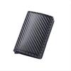 Minimalist Carbon Fiber Men Wallet RFID Blocking Aluminum Card Holder Thin Business Purse for Daily Carry