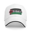 Heart Palestine Flag Palestinian Sun Baseball Cap Summer Fashion Trucker Hat For Unisex Women Tennis Skate Snapback Cap