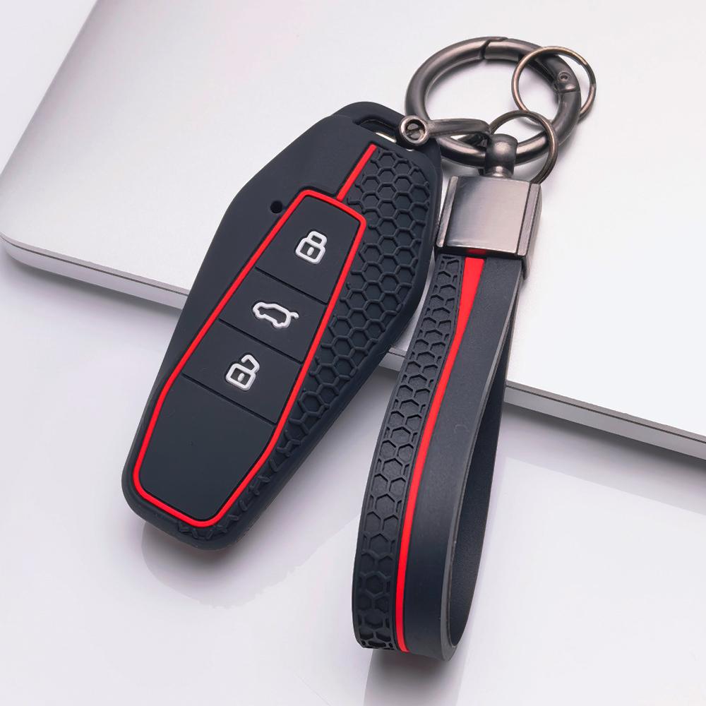Kryt klíčenky pro Chery GT iCAR Shuxiangjia EQ7 AIQAR EQ5 EQ3 s kroužkem na klíče Povrch odolný proti poškrábání Nárazuvzdorná konstrukce Měkká textura pro úchop