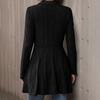 Women's Casual Fashion Loose Solid Color Knitted Striped Cardigan Top Jacket