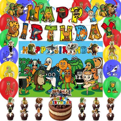 Tungtungsahur-themed Birthday Party Decoration for Children