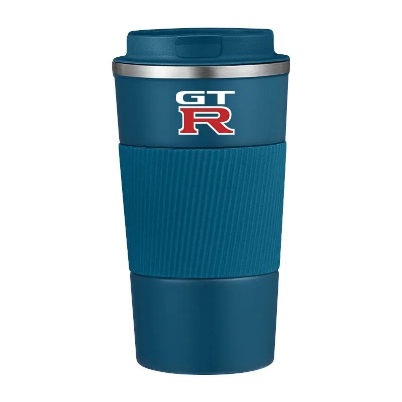 CHLFZY1 Stainless Steel Coffee Thermos Mug Car Vacuum Flask Travel Thermal Cup For Nismo Nissan Emblem R34 X-trail Wheel Center Caps
