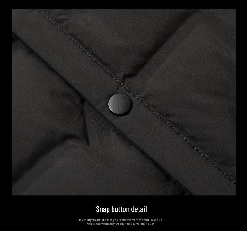 Leichte Herren-Daunenjacke mit Revers - Herbst/Winter Mode 2025, Warm, Große Größen, Business Casual, Lockere Passform Oberbekleidung