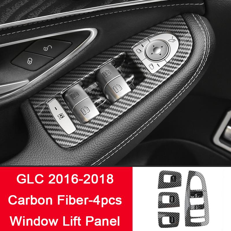 

Inner Door Bowl Patch Handle Frame Window Lift Panel Trim Cover For Mercedes Benz C E Class GLC W205 W206 W213 X253 Accessories C-Window GLC 16-18