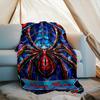 1PC Custom Name Spider-Man Web Art Outdooor Flannel Blankets Throw Blanket All-Season Throw Gift Bedspread for Couch, Bed, Camping Holiday Birthda