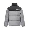Li Ning Hot Pot Down Jacket Series Loose Short Stand Collar Zipper Long Sleeve Down Jacket Unisex Outerwear Thunder-Gray AYMV855-5
