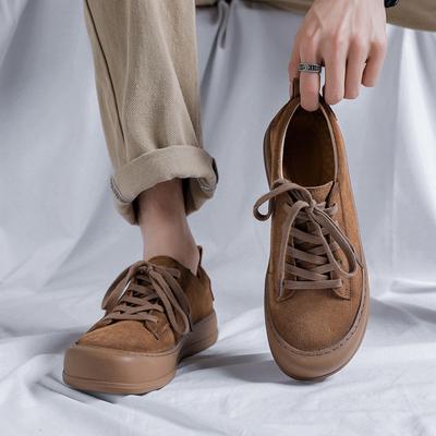 New Luxury Casual Shoes Outdoor Men's Sneakers Tenis Masculino Skateboard Men Shoes Thick Sole Platform Suede Leather Flats Men