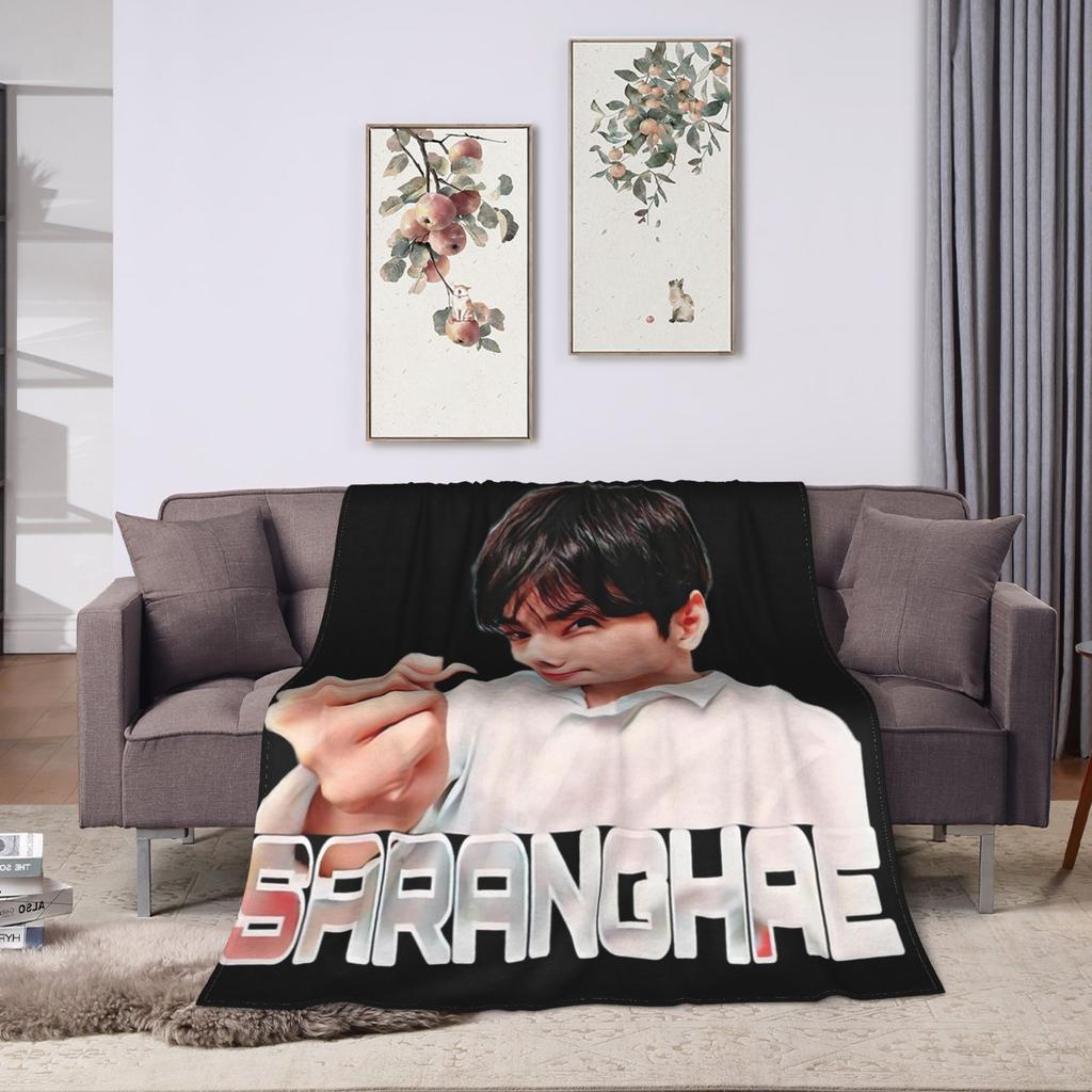 Cha Eun-woo Blankets Soft Warm Novelty Plush Bedding Throws For Outdoor Airplane Travel Flannel Bedspread Bed Cover