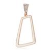 Estele Valentine Gifts For Girlfriend/Wife: 24Kt Rose Gold Tone Plated White Enamel Hexagon Danglers Earrings Girls and Women