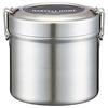 Skater Insulated Lunch Box Bowl Type 2-tier 1050ml Large Capacity Men Stainless Steel Jar Thermal Insulation Vacuum Structure STLB3AG