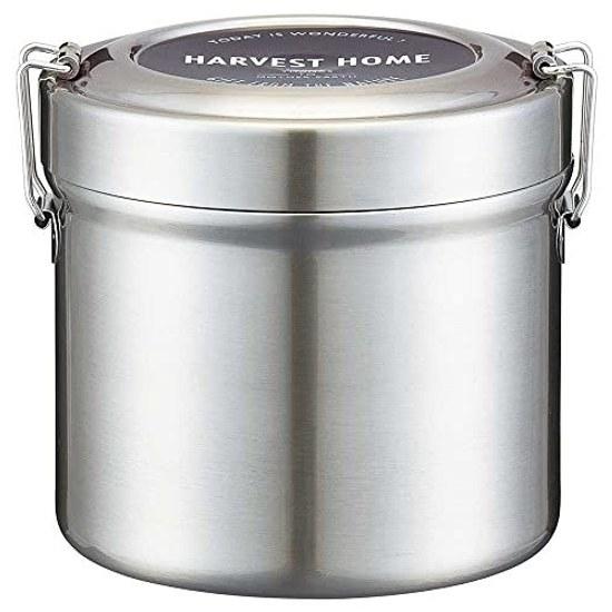 Skater Insulated Lunch Box Bowl Type 2-tier 1050ml Large Capacity Men Stainless Steel Jar Thermal Insulation Vacuum Structure STLB3AG