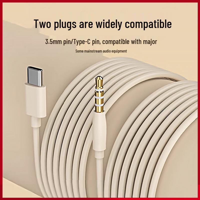 Type-C Noise-Cancelling In-Ear Sleep Headphones with Mic, 3.5MM Silicone Soundproof Design for Side Sleepers