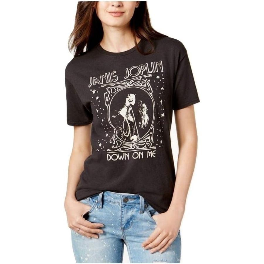 Junk Food Women s Janis Joplin Graphic Cotton Down on Me T-Shirt, Black, Medium_Large XXXXXL разноцветный