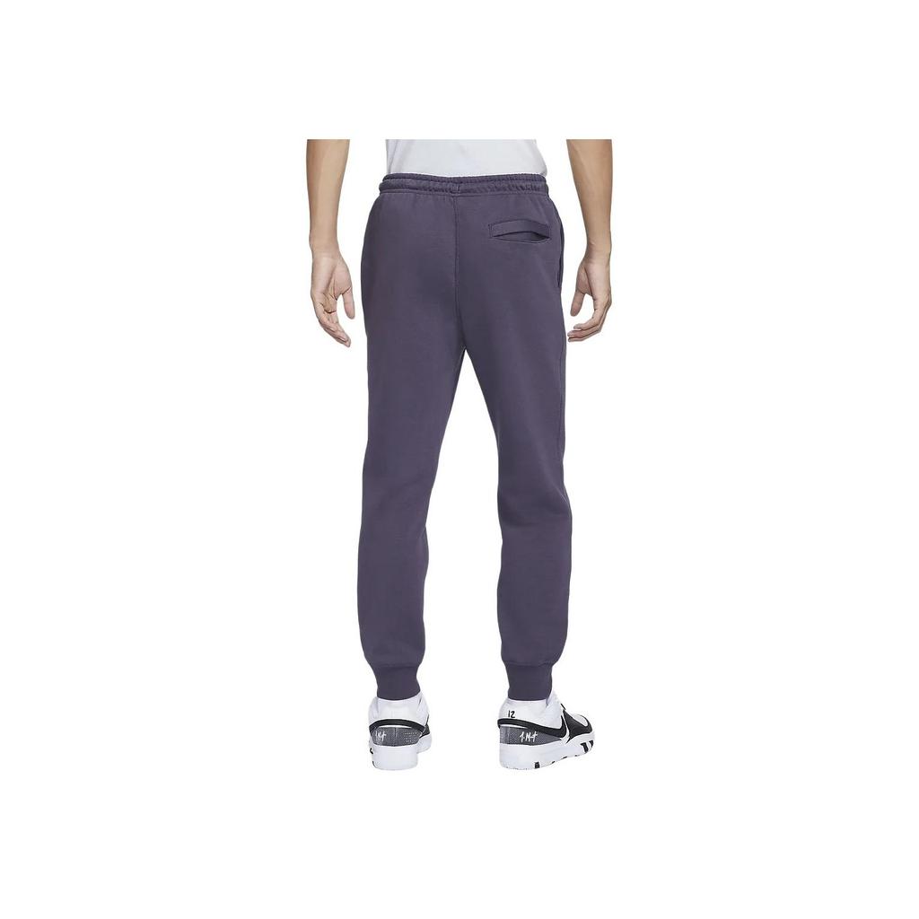 Nike Morant Series Ja Fleece Lined Comfortable Cuffed Basketball Pants Men Pants Dark-Purple Baltic-Blue FZ1041-573