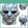 Atemberaubende Game of Thrones Weiße-Wanderer-Latexmaske für Kostümpartys des Nachtkönigs