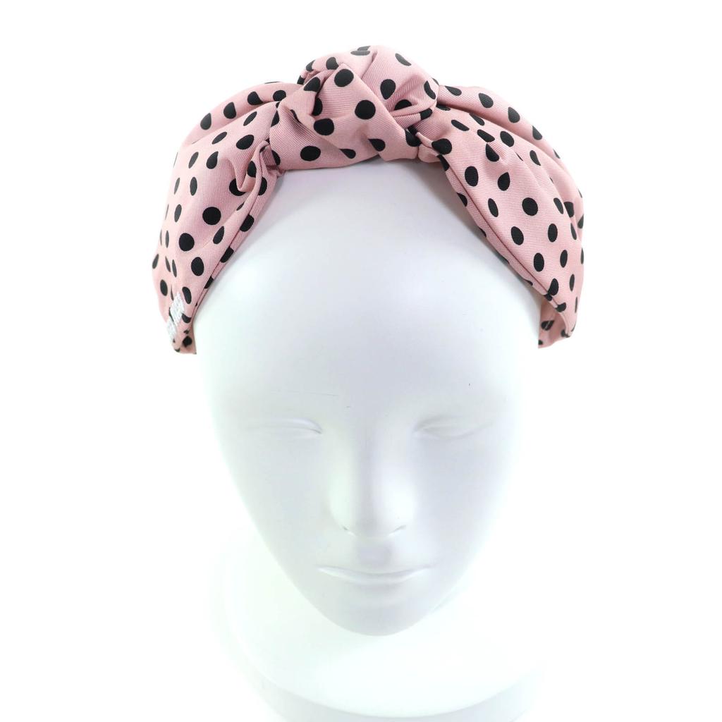 Excellent Miu Miu hair accessory Pink black Women 5IH032 Used