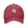 Crater Lake National Park Travel Poster Baseball Cap Golf custom caps Rave Vintage Luxury Women Unisexs