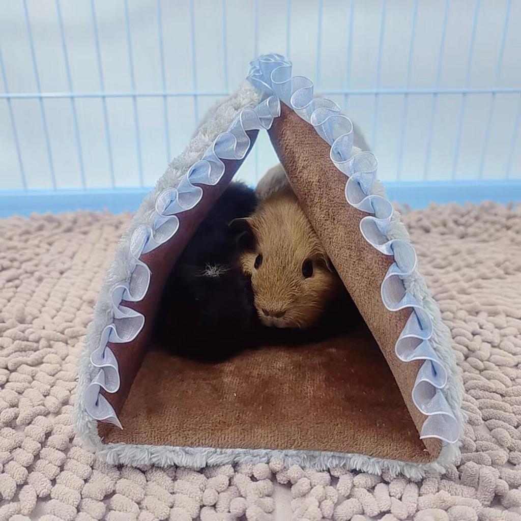 Hamsters Sleeping Bed Toy Small Animal Pet Hideaway Winter Warm Play Tunnel Bed Habitat Decor for Squirrels Chinchillas
