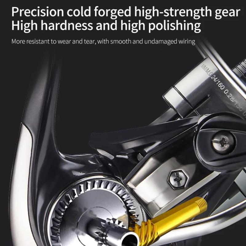 All-metal Fishing Reels for Longdistance Lure Casting 15Kgs Drag Power Sealed Waterproof for Seawater Screw In Handle Round Knob Spinning Fishing Reel