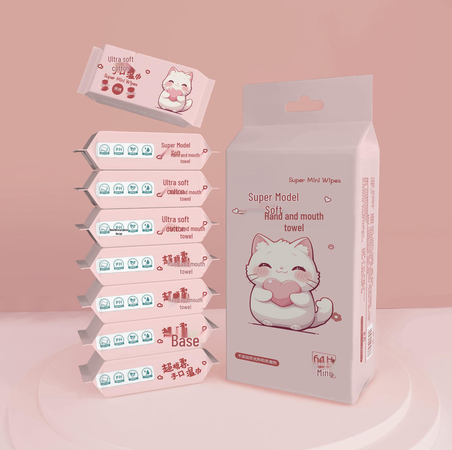 

Портативные мини влажные салфетки для младенцев и дома - уход за руками и ртом, в индивидуальной упаковке, гигиеничные, для использования мамой и ребенком