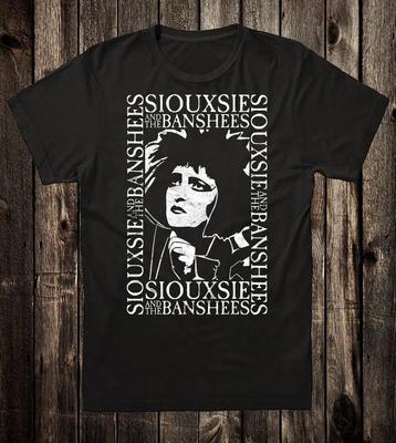 Retro Koszulka 100% Bawełna Lata 80. 90. Goth Siouxsie And The Banshees