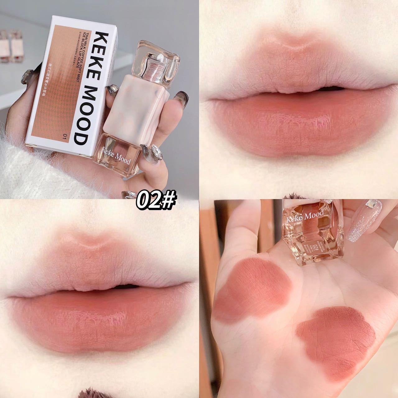 

Новая Тайская помада с молоком, кофе, мягкий туман, кубик льда, глазурь для губ, желе для губ, женская нестандартная помада, блеск для губ, грязевой блеск для губ 2.5g