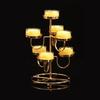 Metal Candle Stand Decorative Candlesticks 7 Butter Candle Lamp Holder Decoratio