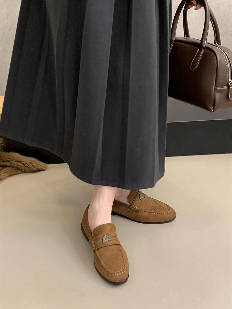 Fashion Flats Classic Ladies Slip-on Handmade Penny Loafers Autumn 2024 New Designer Mules Shoes Female Retro Moccasins Zapatos De Mujer