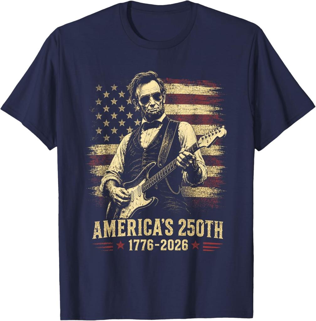 Abraham Lincoln 250 Years 250th Anniversary USA 4th of July Unisex T-Shirt