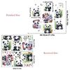 3D Panda Wall Stickers Cute Animal Bamboo Decals for Kids Room Nursery Bedroom Decor