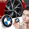 LRUUQ1 4Pcs 56/60mm Badge Emblem Car Wheel Center Cap Logo Hub Cover For BMW E36 E46 E90 E60 E39 F30 F10 F20 X5 E70 E53 G30 E91 E92 E93