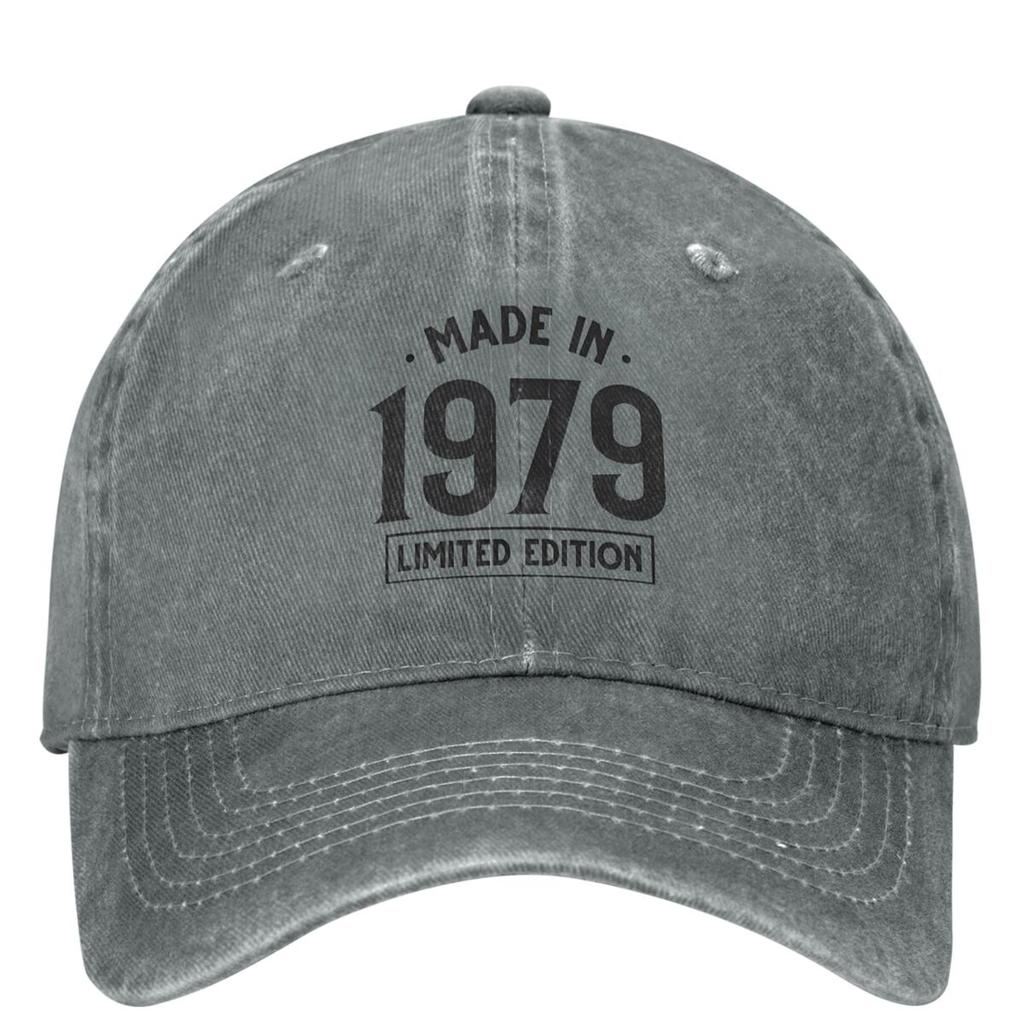 Vintage Made In 1979 Baseball Cap Grandad Daddy Father Birthday Gifts y2k Unisex Teens Hip Hop Hats Sunscreen Baseball Caps