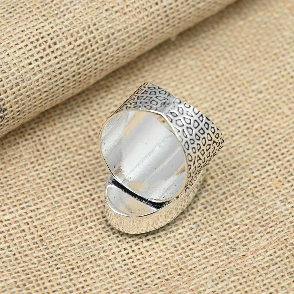 Blue Chalcedony Gemstone Solid 925 Sterling Silver Jewelry Oval Shaped Handmade Ring