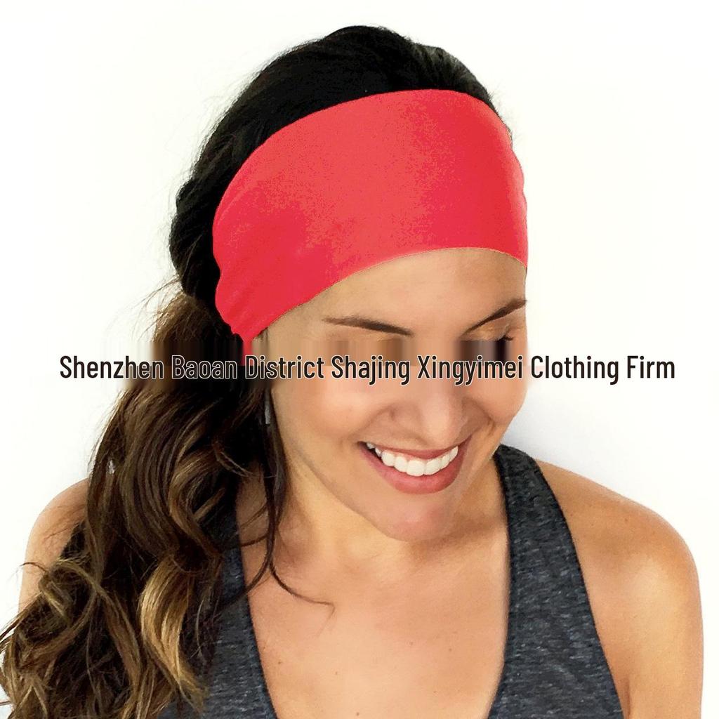 European & American Street Style Double-Layer Solid Color Print Headband A7300