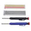 2.8mm Carpenter Pencil Set Mechanical Woodworking Pencil with Refills Set for Writing Drafting Sketc