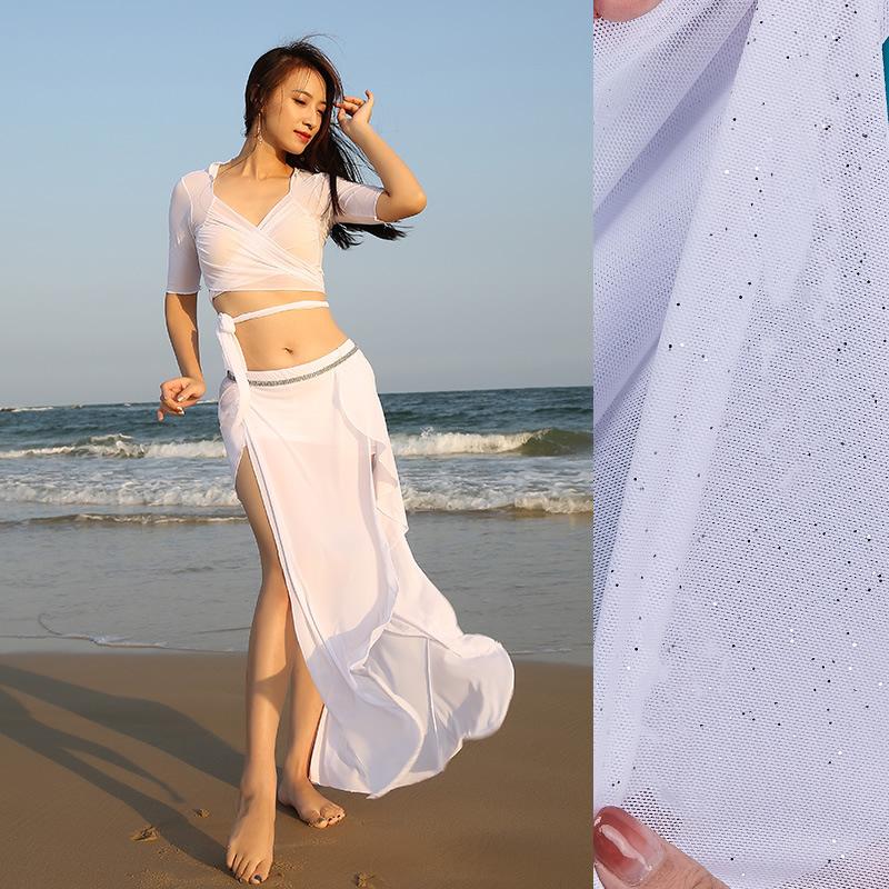 

Юбка для танца живота Танцовщица Танец живота Восточный танцевальный набор Костюм для танца живота Костюм для танца живота Юбка для свингового танца L белый