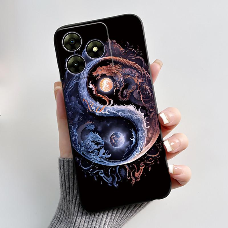 Pentru Blackview Wave 8C 6.56" Wave 8 Black View Wave8C Wave8 Spate TPU Silicon Moale Carcasă Telefon Luxos Drăguț Iepuraș Iubire Husa Amuzantă