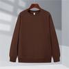 Autumn New Oxygen Cotton Solid Color Round Neck Sweatshirt Thin Long Sleeve Top Trendy Men's and Women's Party Class Clothes Hoodie Sweatshirt