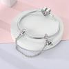 Original Copper Women Bow Charms Bead Zirconium Pink Rosette Pendants Fit Bracelets Diy Jewelry Lover Friend Gift