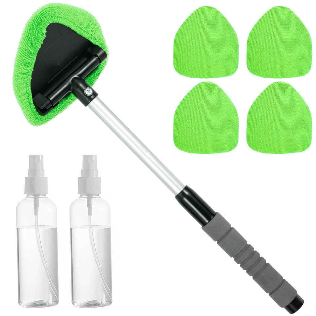 Car Window Cleaner Brush Kit Windshield Wiper Cleaning Brush Auto Cleaning Wash Tool Extendable Handle Car Cleaner Mop Washing