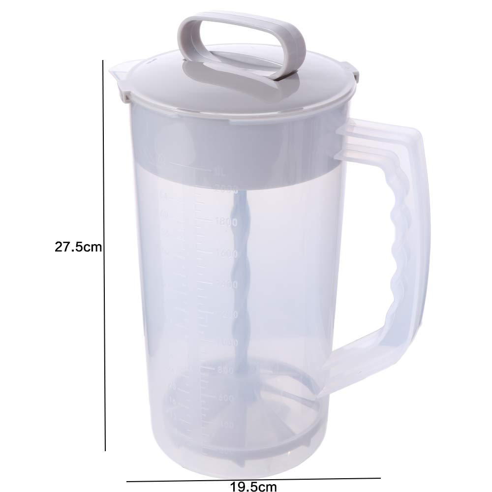 Manual Mixing Pitcher Fall-resistant Beverage Blending Container Juice Mixing Container  Lemon