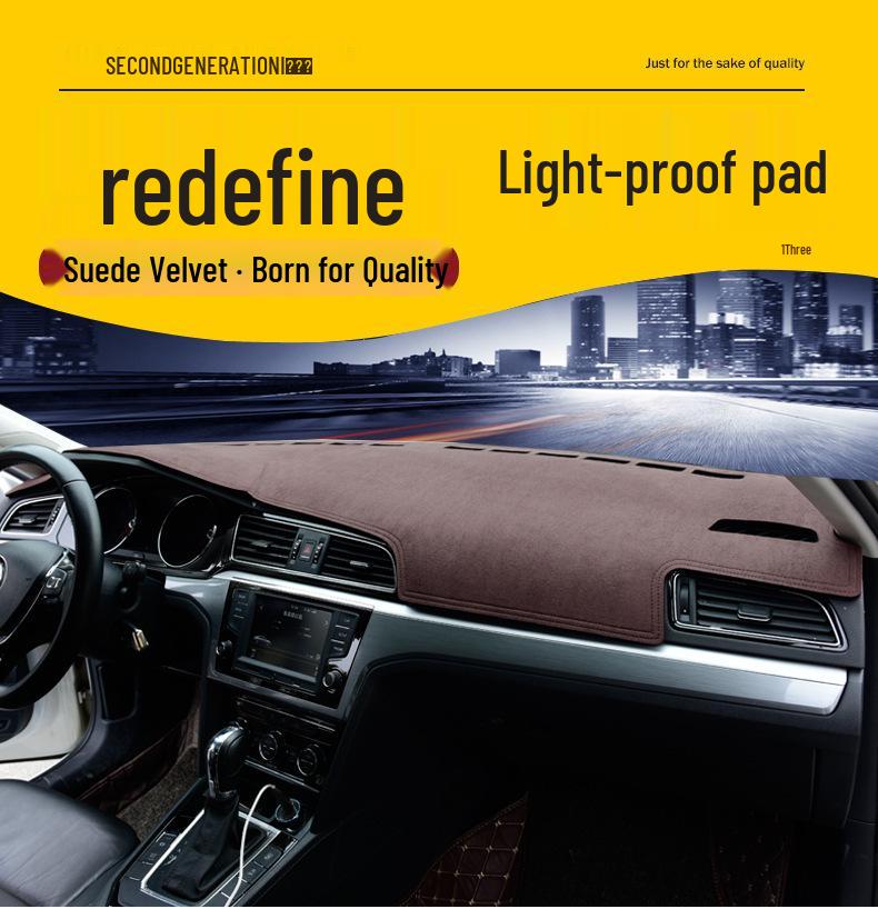 Car Dashboard Sunshade & Heat Insulation Suede
