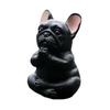 Yoga Meditation Dog Ornament Sitting Pug Figurine Statue Animal Sculpture Indoor Outdoor Garden Home Office Desktop Decoration