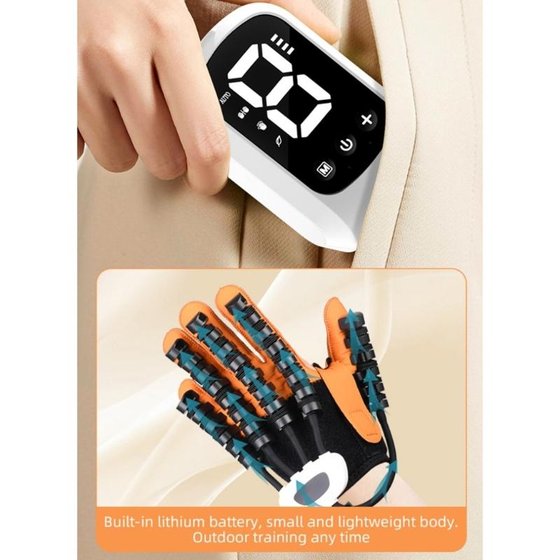 Gants Robotiques de Rééducation pour Patient Hémiplégique Rééducation Physique, Entraînement Récupération Fonctionnelle des Doigts et de la Main