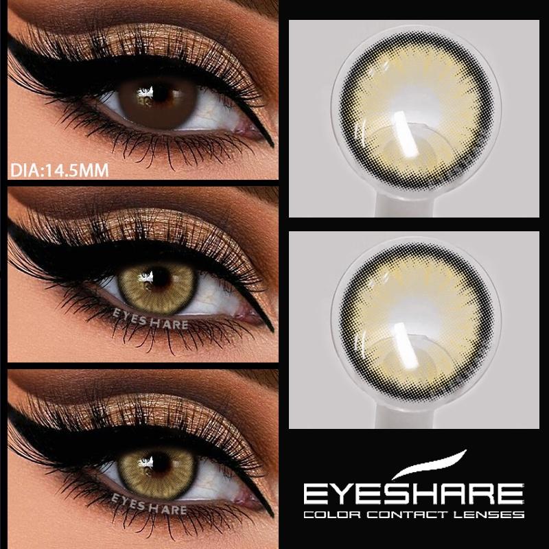 1 Pair Colored Pupils for Gray Color Eyes Green Color Contact Lenses Cosmetics Natural Blue Lenses for Makeup Yearly