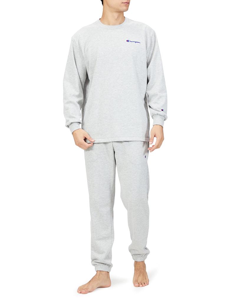 Room Long Long Brushed M [Champion] Wear, Sleeves, Pants, Fleece, Men's Grey_OM8542