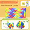 Macaron Rainbow Morandi Magic Ruler Children's Educational Toy Rubik's Cube Can Be Spliced
