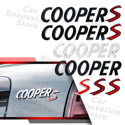 3D Dekorace auta S Logo Přední Maska Chladiče Znak Nálepka Pro Mini Cooper S R53 R52 R56 F57 F55 F56 JCW Blatník Zadní Kufr Karoserie Znak