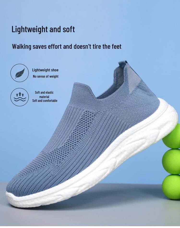 Herren Ultra-Leichte Atmungsaktive Slip-On Mesh Sportschuhe