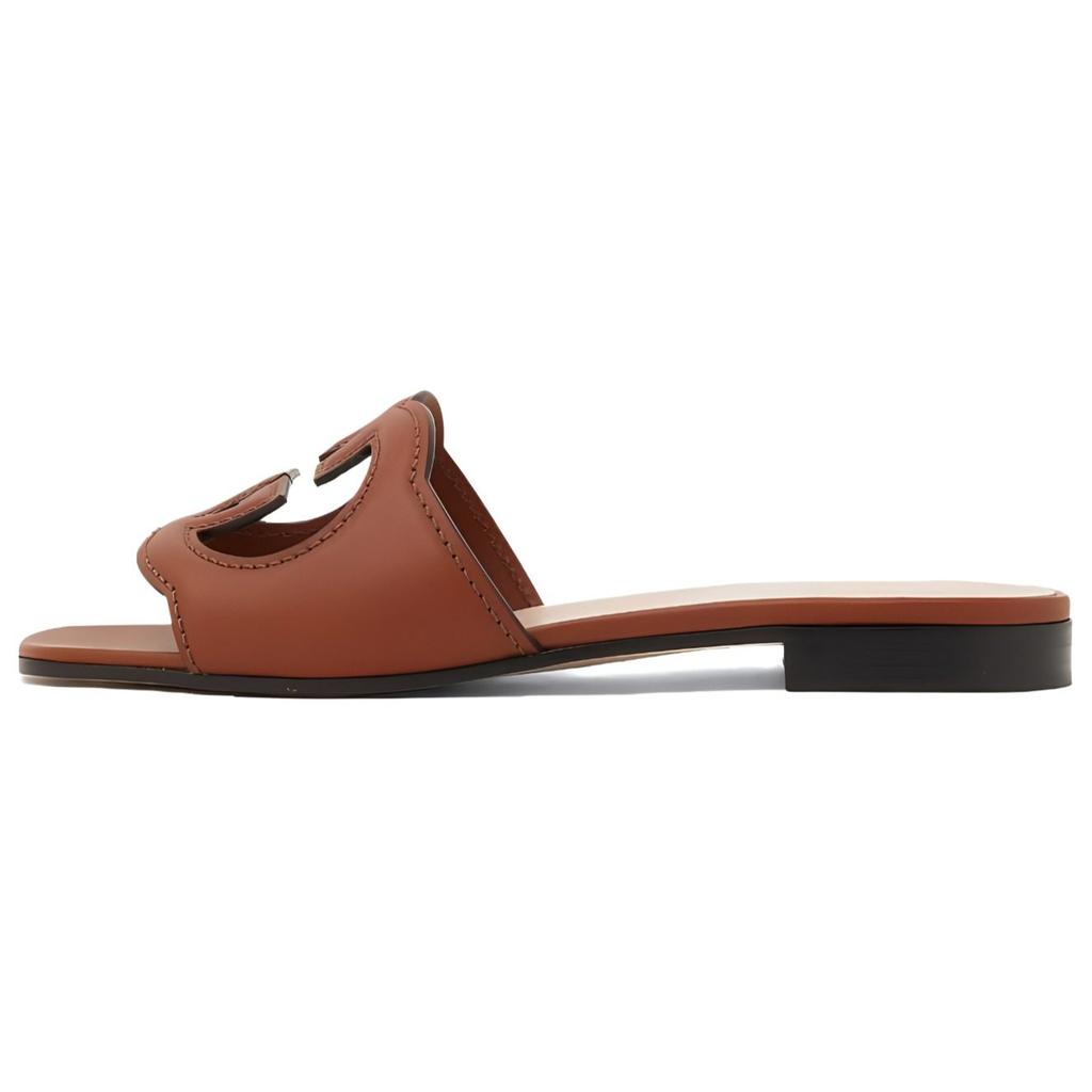 Gucci Wmns Interlocking G Cut-Out Slide Sandal 'Cuir' Women's 694451 US000 2535